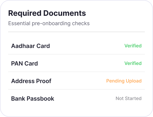 check list
