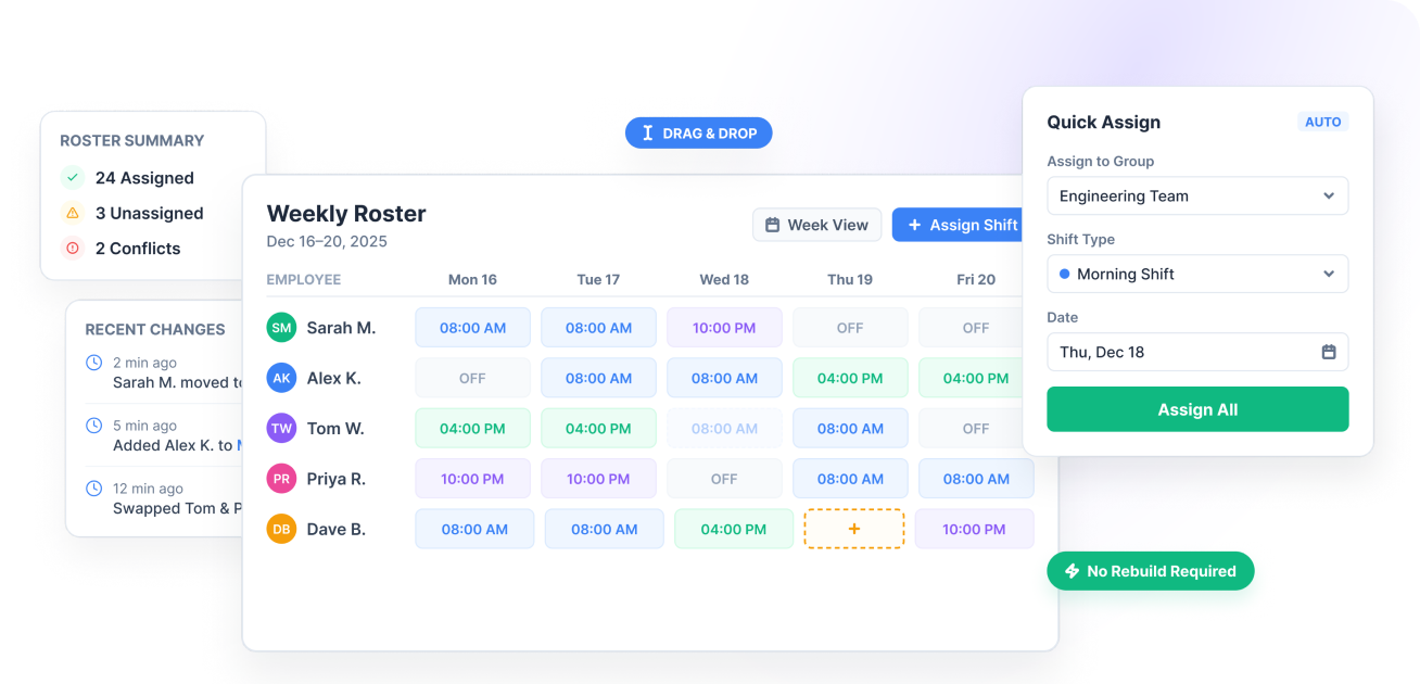 faster shift leave manage