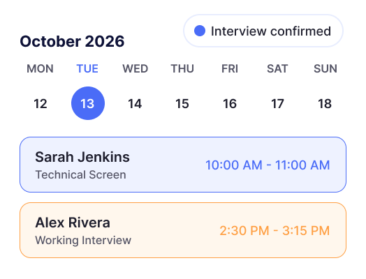 interview scheduling