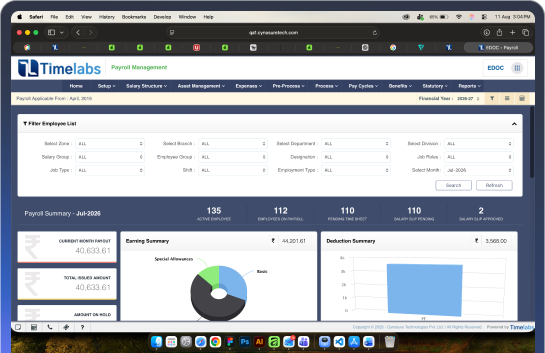 student attendace dashboard