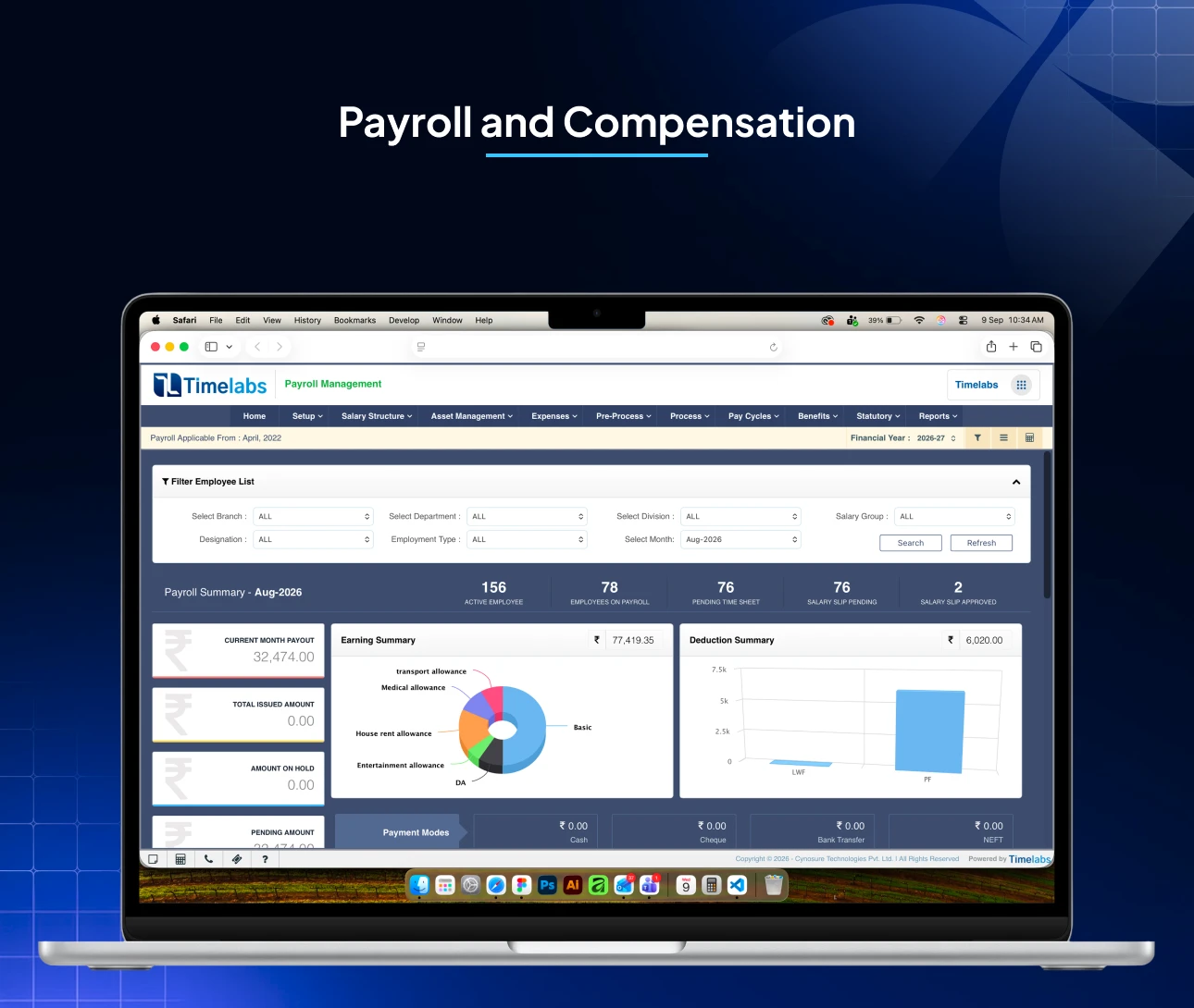 payroll dashboard